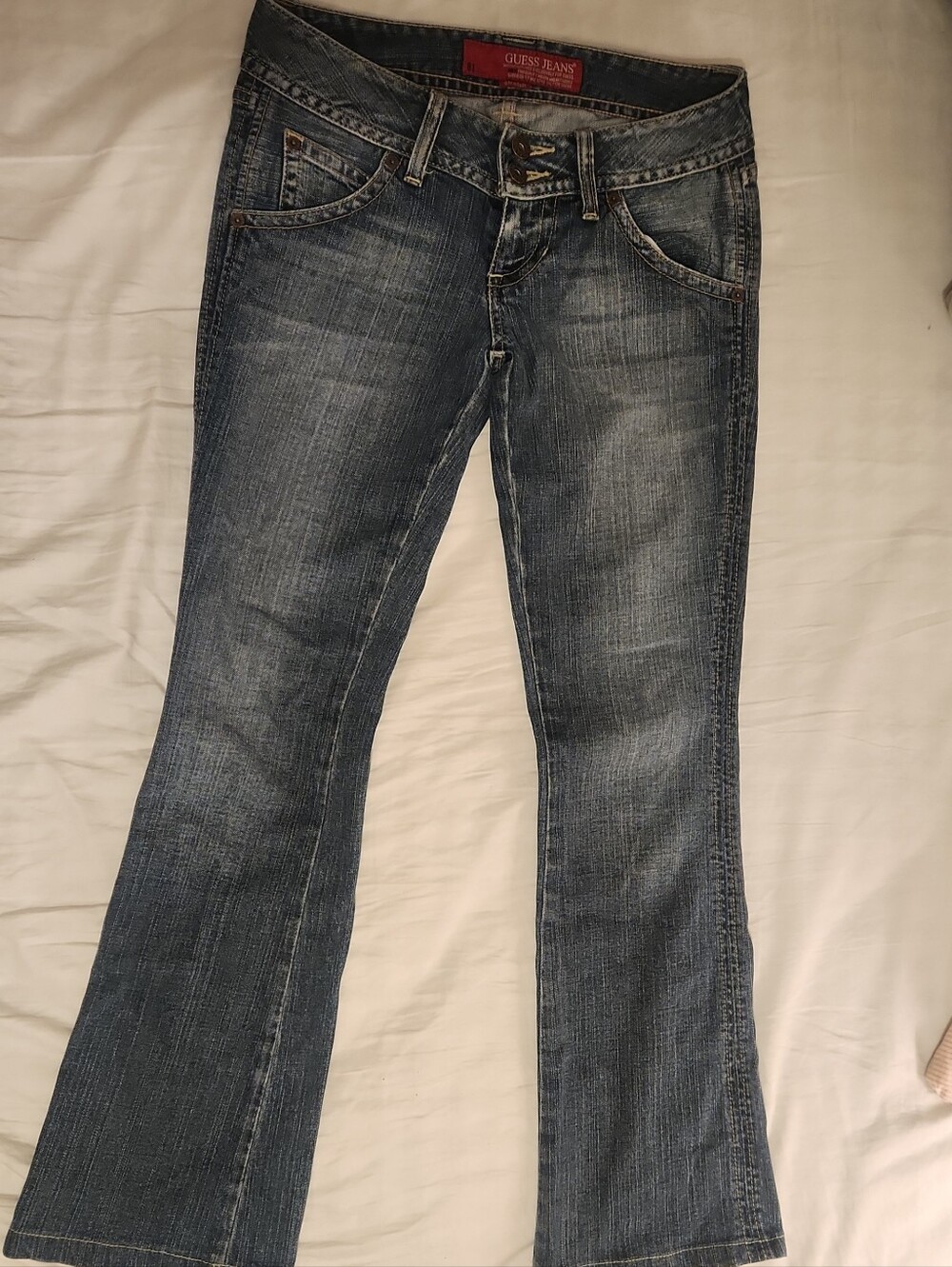 GUESS Women's Medium Blue Flare Jeans